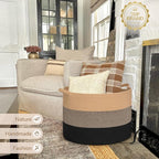 INDRESSME 115L Extra Large Blanket Basket - Image 7