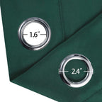 Blackout Curtains 52 x 45 inch/Green Curtains Set of 2 Panels/Thermal Insulated - Image 6