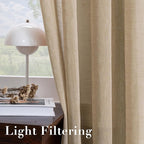 Window Treatments Linen Curtain Panels Open Weave - Image 5