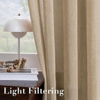 H.VERSAILTEX Linen Curtains Flax Linen Blended Curtain Panels - Image 5