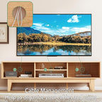Fluted TV Stand for 55 65 Inch TV, Mid Century Modern Entertainment Center - Image 3