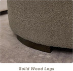 29.5 Inch Round Storage Ottoman Coffee Table, Modern Circle Coffee Table - Image 6