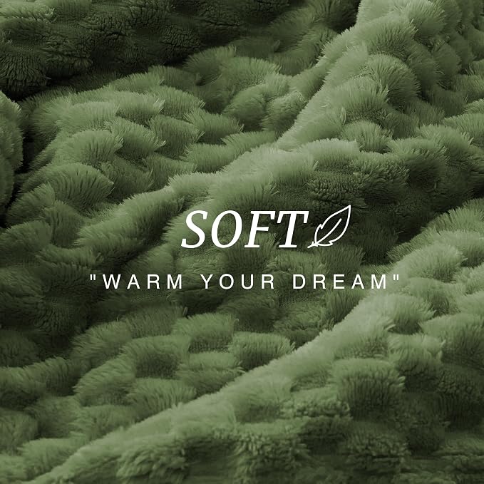 EXQ Home Gentle Soft Fleece Throw Blanket – Cozy Lightweight 3D Imitation - Image 5