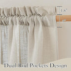 RYB HOME Extra Wide Sheer Curtains - Image 2