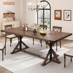 Hlivelood 78 Inch Dining Table for 8 People, Rectangular Kitchen Farmhouse - Image 9