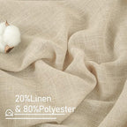 Extra Long Linen Curtains 108 inch Long - Image 2