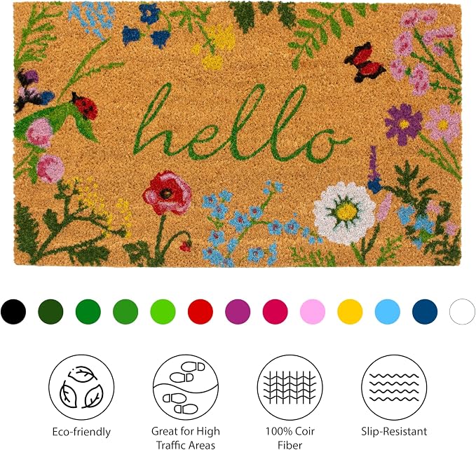 Calloway Mills AZ105991729 Floral Hello Doormat - Image 5