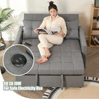 GOSUHI 52" Sleeper Sofa with Pull-Out Bed, 3-in-1 Convertible Sofa Bed - Image 5