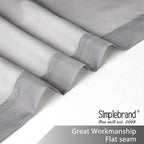 Simplebrand Grey Short Sheer Curtains 45 Inch Length - Image 6