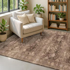 Taupe Brown Living Room Rug 6x9 - Image 8