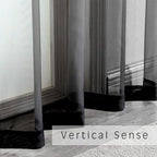 2 Pieces Black Sheer Curtains 96" Inch Long - Image 5