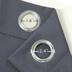 Grey Thermal Blackout Curtains/52 x 54 Inch/Set of 2 Panels Room Darkening - Image 6