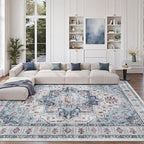 9x12 Area Rugs for Living Room, Large Washable Rug, Dining Room, Low Pile - Image 4