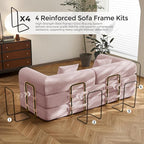 SAVENICA 79" Floor Sofa Bed Convertible, 5-in-1 Sleeper Sofa - Image 4