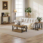 ChooChoo Farmhouse Console Table, Rustic Vintage Narrow Sofa Table - Image 6