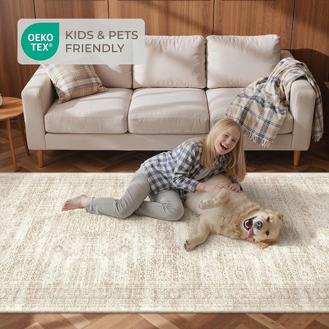 2x8 Runner Rug Non Slip, Washable Hallway Runner Rug, Nursery Room, Soft Runner - Image 9