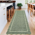 GarveeHome Scalloped Washable Runner Rug 2x8 Non Slip Kitchen Rugs - Image 2