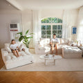 MAXYOYO Sectional Sofa Couch and Chaise Lounge, L Shaped Modern Cloud Couch by MAXYOYO