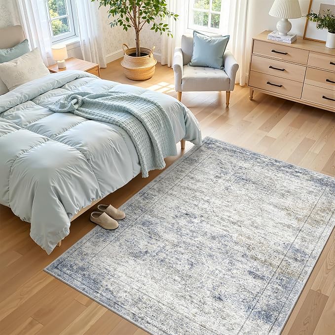 4x6 Area Rug for Entryway, Washable Kitchen Rug, Living Room, Dining Room - Image 5