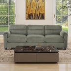 HAOMARKETS Corduroy Sofa Set, Upholstered 3-Seater Couch by HAOMARKETS