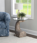 Powell Peabody Whale Brown Driftwood Accent Table - Image 2