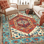 SERISSA 3x5 Washable Non Slip Boho Area Rug - Image 5