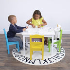 Humble Crew Kids Table and Chair Set, Toddler Activity Table - Image 2