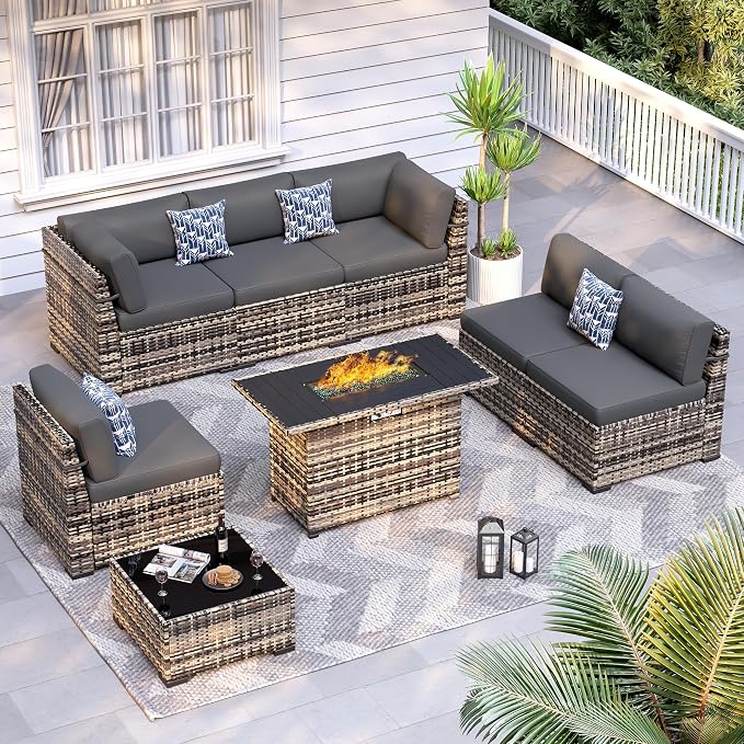 8-Piece Patio Furniture Set by VonzoyHome