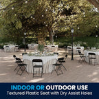 Flash Furniture Hercules Set of 10 Indoor/Outdoor Heavy-Duty Plastic Folding - Image 4