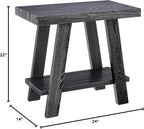 Roundhill Furniture Athens Contemporary Wood Shelf Side Table - Image 8