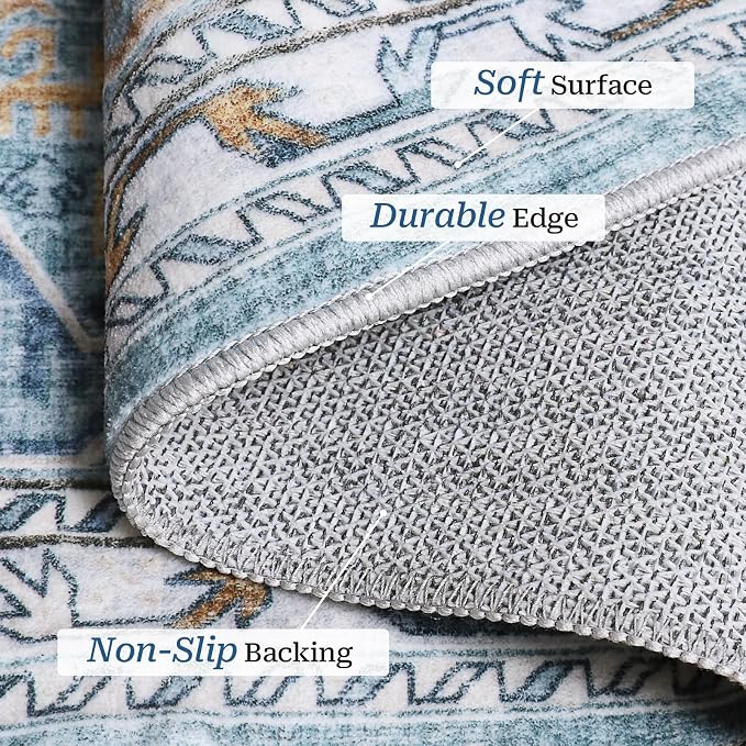 Madane Washable Runner Rugs 2x12 Long - Image 4
