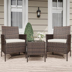 GarveeLife 3-Piece Patio Furniture Set, Rattan Outdoor Furniture by GarveeLife