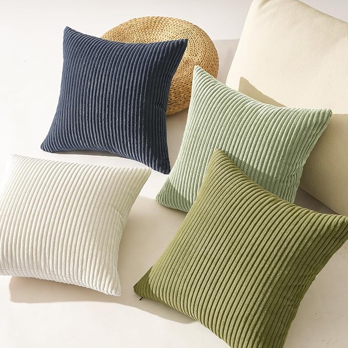 Topfinel Summer Pillow Covers 16x16 Pack of 4 Decorative 16x16 Inch Velvet Boho - Image 5