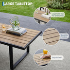 4-Piece Outdoor Patio Furniture Set, Conversation Sofa Set - Image 3