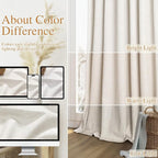 Extra Long 100% Blackout Linen Curtains - Image 7