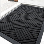 OLANLY Front Door Mat Outside Entrance, Waterproof Heavy-Duty Doormat | 29.5x17 by OLANLY