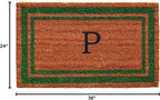 Calloway Mills Green Border 24" x 36" Monogram Doormat - Image 2