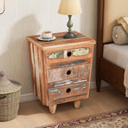End Table Recycled Wood Nightstand, Side Table - Image 3
