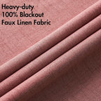 MIULEE 100% Blackout Linen Curtains - Image 5