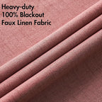 MIULEE 100% Blackout Linen Curtains - Image 5