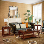 Traditional Distressed Farmhouse Style Coffee Table Set - Image 4