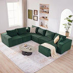 U-Shaped Boneless Couch, Cloud Couch Sectional, Modular Sofa - Image 4