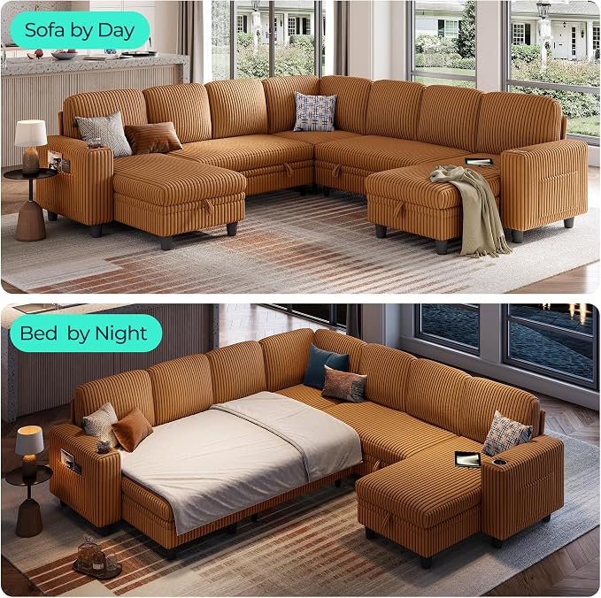 LINSY HOME Sectional Sleeper Sofa - Image 3