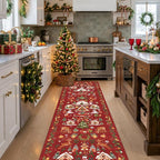 Christmas 2x8 Hallways Runner Rug by HYHAOYUNLAI