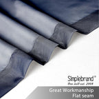 Simplebrand Blue Sheer Curtains 63 Inch Length 2 Panels, Rod Pocket Solid Color - Image 7