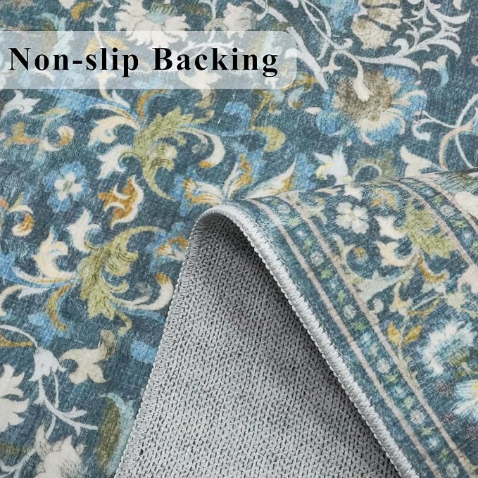 Living Room 6x8 Area Rugs: Farmhouse Washable Ultra Soft Carpet - Image 4