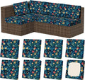 8Pcs Outdoor Cushion Covers, Stretch Patio Furniture Couch Chair Slipcovers | by VORSHAPE