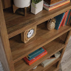 Sauder 5 Tier Book Shelf Wooden Bookcase Multipurpose Bookshelf - Image 9