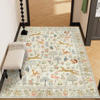 DUKINO 4x6 Area Rug, Non Slip Animal Washable Rug - Image 5