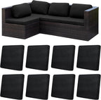 8Pcs Patio Cushion Covers, Outdoor Stretch Cushion Covers, Washable | Stretch by Unknown